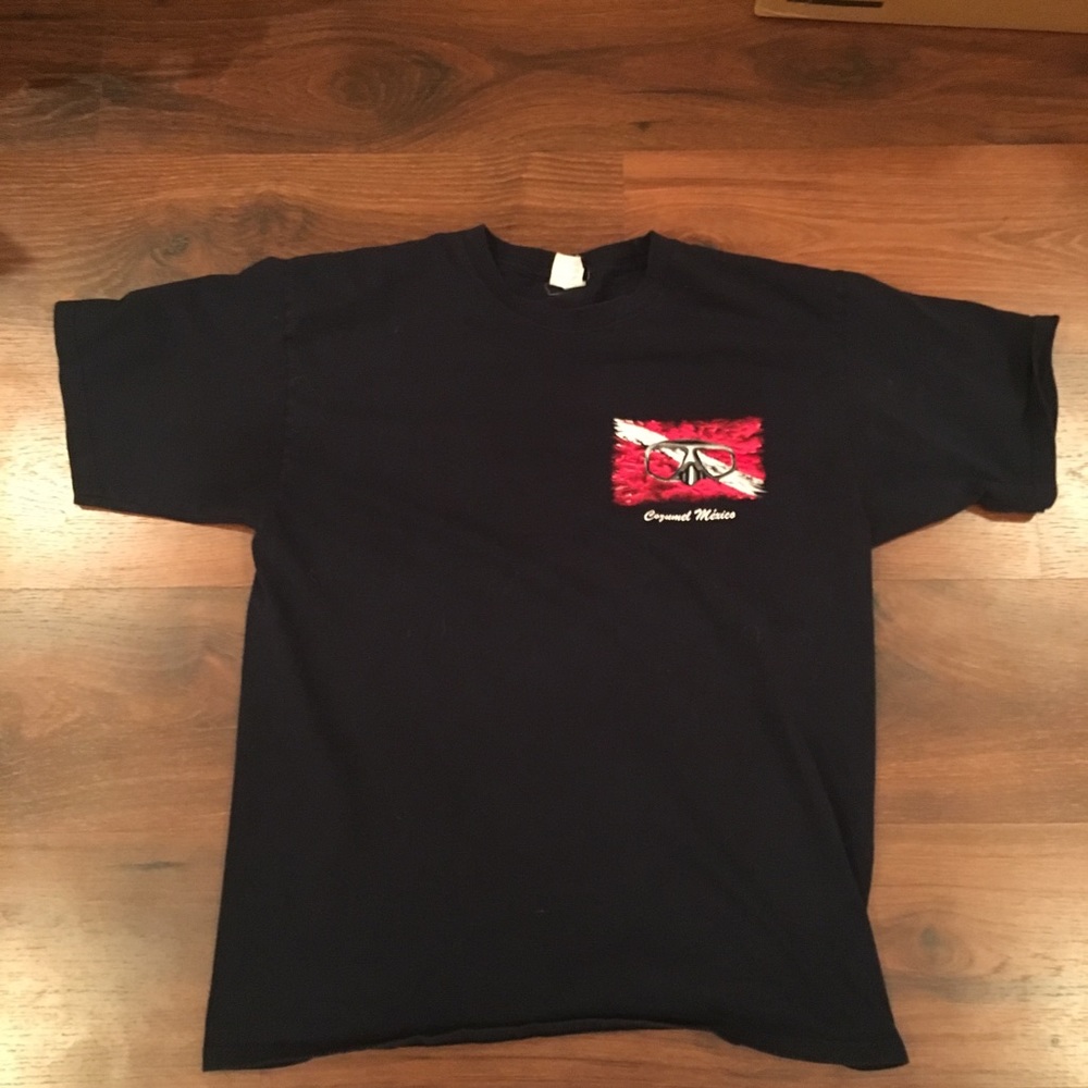 Navy Blue Cozumel, Mexico Scuba Diving Shirt